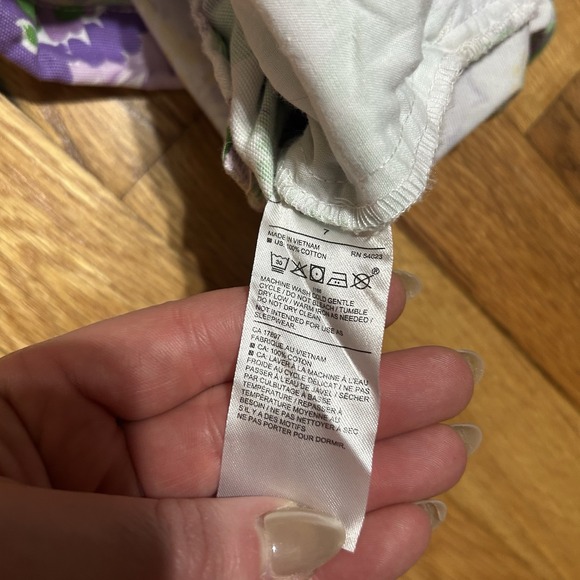 Janie & Jack Girls Purple Floral Shorts Lavender Elastic Waist Belted‎ Size 7 - Picture 5 of 6